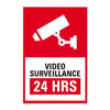 Letrero de Videovigilancia en Poliestireno (Inglés)