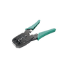Pinzas para plegar (Ponchadoras) cables RJ11, RJ12, RJ45 telefónicos y cables de red Cat5e, Cat6, Cat6a y con Cavidades para 4, 6 y 8 conductores.