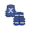Chaleco Reflejante con 6 Bolsas Externas / 6 Broches ajustables / Talla Extra Grande.