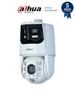 DAHUA DH-SDT6C432-4P-GB-APV-0280 de 4MP con visión 180°, zoom óptico 32X y Starlight. Cuenta con Multivisión/ Iluminador Dual/ IR 200m, Auto-tracking/ protección perimetral, detección facial y disuasión activa con sirena y estrobo. IP66.