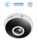 VIVOTEK FE9391-EV-V2-M12 - Camara IP panoramica fisheye 360º para exterior, 12 Megapixeles, Conector PoE M12, Iluminadores IR 5 Mts, Microfono Integrado, IA Deep Learning VCA, IP67, IK10, NEMA4x, EN50155