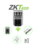 ZKTECO MA500PAK - Control de Acceso Profesional de Huella / Tarjeta y Password para Exterior con IP65 / Incluye Contrachapa Magnética LM2805 de 200Kg / Soporte de Fijación ZL / Botón de Salida No Touch