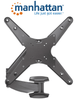 MANHATTAN 461641 - Soporte de Pared para Pantallas de 21 a 60 Pulgadas/ 30 Kg de Carga/ Brazo Articulado con Resorte de Gas/ Ajuste de Altura, Inclinación y Movimiento/ Fabricado en Acero+Plastico/ VESA 75/ 100/ 200x100/ 200/ 300/ 400/ I&MBFIN