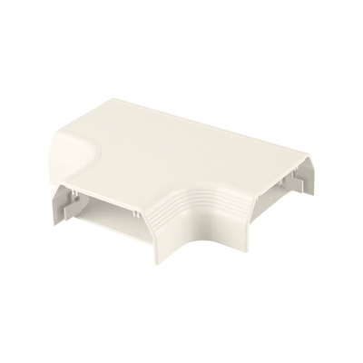 Accesorio en T, para uso con canaleta T70, Material PVC Rígido, Color Blanco
