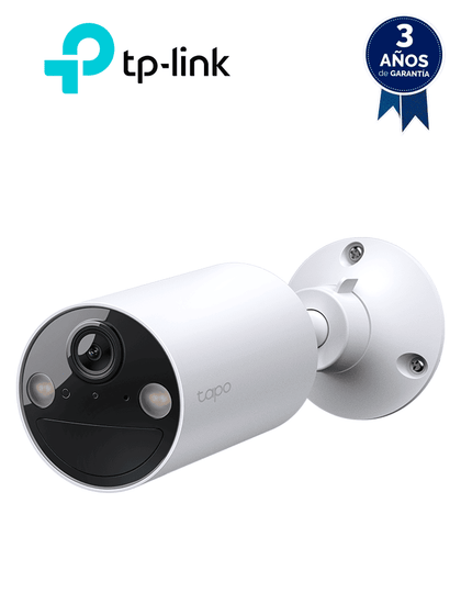 TP-LINK TAPO C410 Cámara de Seguridad Inteligente Sin Cables para Interiores y Exteriores. 3MP - 2K, Soporta Micro SD 512 GB, Visión nocturna a color, Identifica personas, IP65. Soporta Tapo Care Nube Bateria con funcionamiento de 180 días.