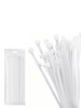 TCE LMG-SZS4X200B - Cincho de Nylon Color Blanco, Bolsa con 100 piezas, Medida 3.6mm Ancho X 200mm Largo, Certificación UL 94V-2