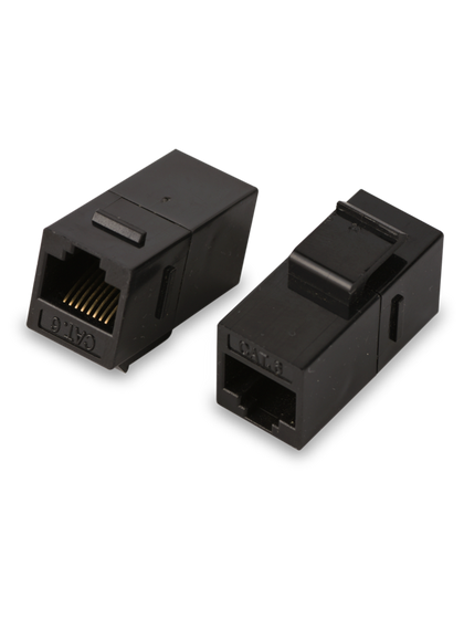 SAXXON M226 - Cople RJ45 / RJ45 Hembra a RJ45 hembra / CAT 6 / Color negro