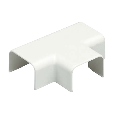 Accesorio en T, para uso con canaleta LD10, material ABS, Color Blanco