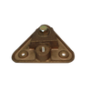 Base Triangular para Punta Pararrayo Maciza.
