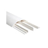 Ducto media caña color blanco de dos vias, de PVC auto extinguible, 90.5 x 19.7 x 1220mm (9400-01250)