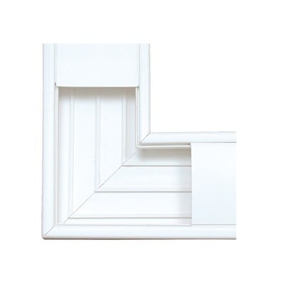 Sección en L color blanco de PVC auto extinguible, para canaleta TEK100 (5576-12100)