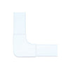 Sección en L color blanco de PVC auto extinguible, para canaleta PT48 (6130-01002)