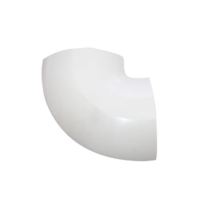 Sección en L color blanco de PVC auto extinguible, para canaleta DMC4FT (9430-02001)