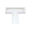 Sección en T color Blanco de PVC auto extinguible, para canaleta TEK-100 (5576-13100)