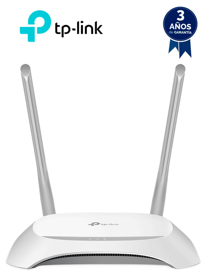 TP-LINK TL-WR840N - Router inalámbrico con velocidad de hasta 300Mbps, WiFi 4 802.11n/b/g en 2.4 GHz, 2 antenas con 4 modos: Router, Extensor de Rango, Punto de Acceso y WISP, 1 puerto WAN FE y 4 puertos LAN FE. VIVA ANITPLI