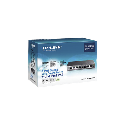 Easy Smart Switch PoE JetStream , 8 puertos 10/100/1000 Mbps 55 W