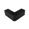 Esquinero Exterior Color Negro de PVC Auto Axtinguible, Para Canaleta TMK-1720-N-CC (5210-02003)