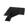 Esquinero Interior Color Negro de PVC Auto Axtinguible, Para Canaleta TMK-1720-N-CC (5220-02003)