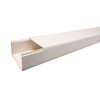 Canaleta TMK-4577 Color Blanco de PVC rígido Auto Extinguible, para uso en interiores, con un largo de 2.5 metros (5500-01250)