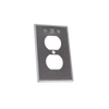 Tapa rectangular para contacto dúplex de aluminio tipo RR a prueba de intemperie.