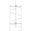 Brazo para Sección #2 Torre Titan con Herrajes y Mástil de 6' (1.8m).