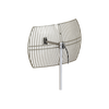 Antena Rejilla direccional, Ganancia 24 dBi, Dimensiones (90 x 60 x 38 cm), rango de frecuencia (2300-2500 MHz).