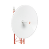 Antena direccional de 3ft, 4.9 a 6.5 GHz, Ganancia 34 dBi, Conectores N-hembra, Polarización doble, incluye montaje para torre o mástil