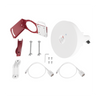 Antena Tipo Horn de 30 °, 19 dBi, 4.9-6.5 GHz, Ideal para ambientes de alto ruido, Tipo de conector N-Hembra, con montaje y jumpers incluidos