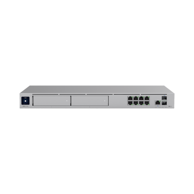 UniFi Cloud Gateway: Dream Machine PRO MAX. Administra hasta 150 dispositivos UniFi y 2000 clientes/todas las aplicaciones UniFi/5 Gbps de ruteo con IDS/IPS, 2 bahías 3.5, 128 GB SSD internos, Fail Over, balanceo de cargas, VPN/SD-WAN