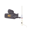 Kit de radio UM385BK | mas antena marina de fibra de vidrio TX-5206-SYS y soporte para antena 4186