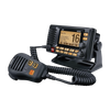 Radio Móvil Marino VHF, color negro con receptor de GPS integrado, puerto de conexión NMEA 2000, 25W de potencia de RF, sumergible IPX8.