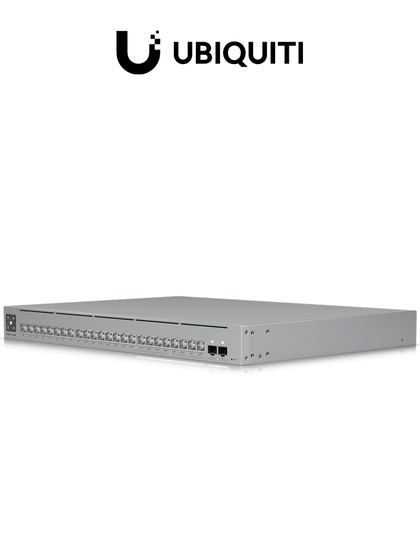 UBIQUITI USW-PRO-MAX-24-POE - UniFi switch de 24 puertos 8 puertos POE++ 2.5 GbE y 16 puertos GbE POE+, 2 puertos SFP+ 10G, 400W, pantalla táctil. switch