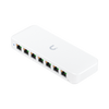 UniFi Switch Ultra 210W Administrable / 8 puertos GbE / (1) puerto POE++ IN opcional y (7) puertos POE+/ Wattaje depende de fuente o POE IN / Incluye fuente AC hasta 202W para POE