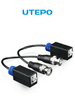 UTEPO UTP101PHD - Par de transceptores pasivos 4k Video Baluns 8MP con alcance de 4k hasta 160 metros en CVI, 4 megapíxeles hasta 200 metros, y 1080p hasta 250 metros. Incluyen 2 terminales Push para fácil conexión