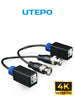 UTEPO UTP101PHD - Par de transceptores pasivos 4k Video Baluns 8MP con alcance de 4k hasta 160 metros en CVI, 4 megapíxeles hasta 200 metros, y 1080p hasta 250 metros. Incluyen 2 terminales Push para fácil conexión