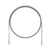 Cable de Parcheo TX6, UTP Cat6, Diámetro Reducido (28AWG), Color Gris, 1.5 m