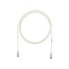 Cable de Parcheo TX6, UTP Cat6, Diámetro Reducido (28AWG), Color Blanco Mate, 10ft