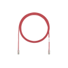 Cable de Parcheo TX6, UTP Cat6, Diámetro Reducido (28AWG), Color Rojo, 10ft