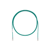 Cable de Parcheo TX6, UTP Cat6, Diámetro Reducido (28AWG), Color Verde, 1ft