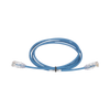 Cable de Parcheo TX6, UTP Cat6, Diámetro Reducido (28AWG), Color Azul, 2ft