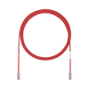 Cable de Parcheo TX6, UTP Cat6, Diámetro Reducido (28AWG), Color Rojo, 3ft