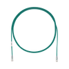 Cable de Parcheo TX6, UTP Cat6, Diámetro Reducido (28AWG), Color Verde, 5ft