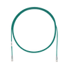 Cable de Parcheo TX6, UTP Cat6, Diámetro Reducido (28AWG), Color Verde, 7ft