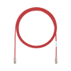 Cable de Parcheo TX6, UTP Cat6, Diámetro Reducido (28AWG), Color Rojo, 7ft