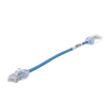 Cable de Parcheo TX6, UTP Cat6, Diámetro Reducido (28AWG), Color Azul, 8in (20.2cm)