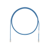 Cable de Parcheo UTP Cat6A, CM/LSZH, Diámetro Reducido (28AWG), Color Azul, 3 Metros (9.84 Pies).