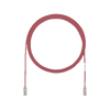 Cable de Parcheo UTP Cat6A, CM/LSZH, Diámetro Reducido (28AWG), Color Rojo, 3ft