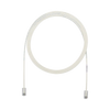 Cable de Parcheo UTP Cat6A, CM/LSZH, Diámetro Reducido (28AWG), Color Blanco Mate, 4ft