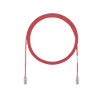 Cable de Parcheo UTP Cat6A, CM/LSZH, Diámetro Reducido (28AWG), Color Rojo, 15.24 Metros (50 Pies)