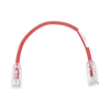 Cable de Parcheo UTP, Cat6A, Diámetro Reducido (28 AWG), CM/LSZH, Color Rojo, 8in (20.3cm)